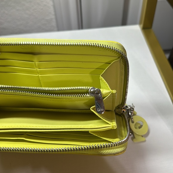 Authentic Cristian Dior Yellow Wallet - Picture 10 of 17